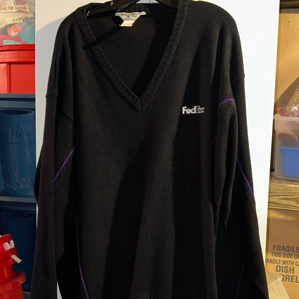 FedEx V-neck Sweater (3XL)